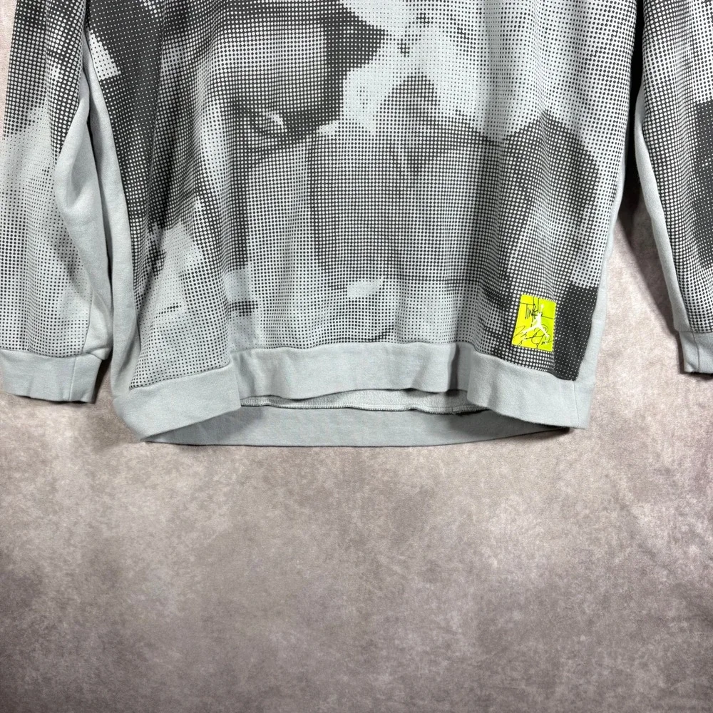 Jordan Sweatshirt Men XL Grey Tinker Hatfield Graphic Fleece BQ1383-017 Pullover